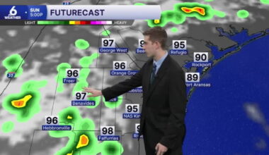 Weather conditions improve for the holiday weekend but storms are still possible