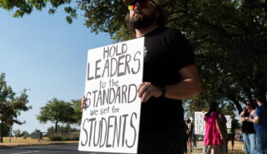Fort Worth arts school takes no action against board chair as some parents protest