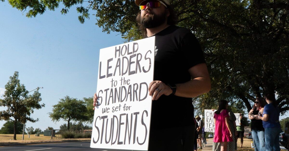 Fort Worth arts school takes no action against board chair as some parents protest