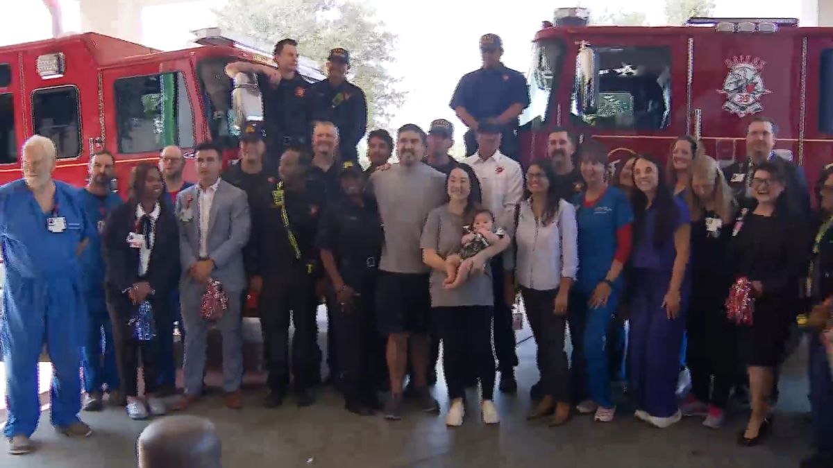 Dallas firefighters celebrate one of their own as his baby son heads home – NBC 5 Dallas-Fort Worth