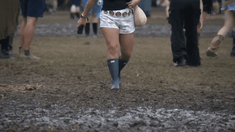 The main worry now is that these muddy conditions could continue to get worse with all the foot traffic. (CBS Austin/Jane Page)