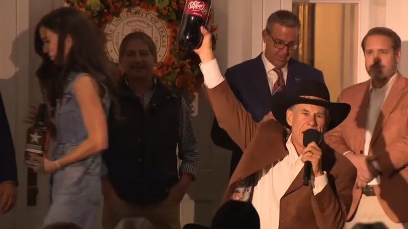 The two governors made a friendly wager, putting signature foods from their states on the line for each other, depending on the game’s outcome. (CBS Austin/Riley Griffin)