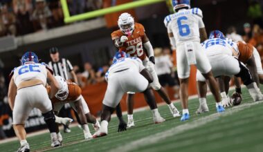 Scrappy Texas football team embraces bumpy road to critical team win – The Daily Texan