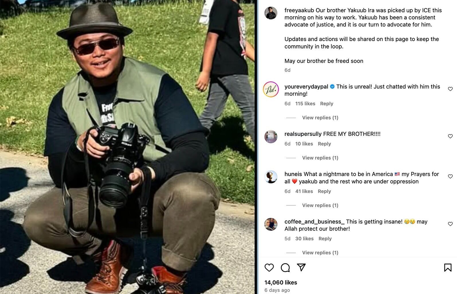 One year later, Arlington man remains in ICE custody over social media posts