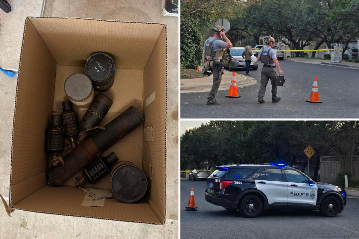 Live World War II grenades found in Texas estate sale box, safely removed by Austin police bomb squad
