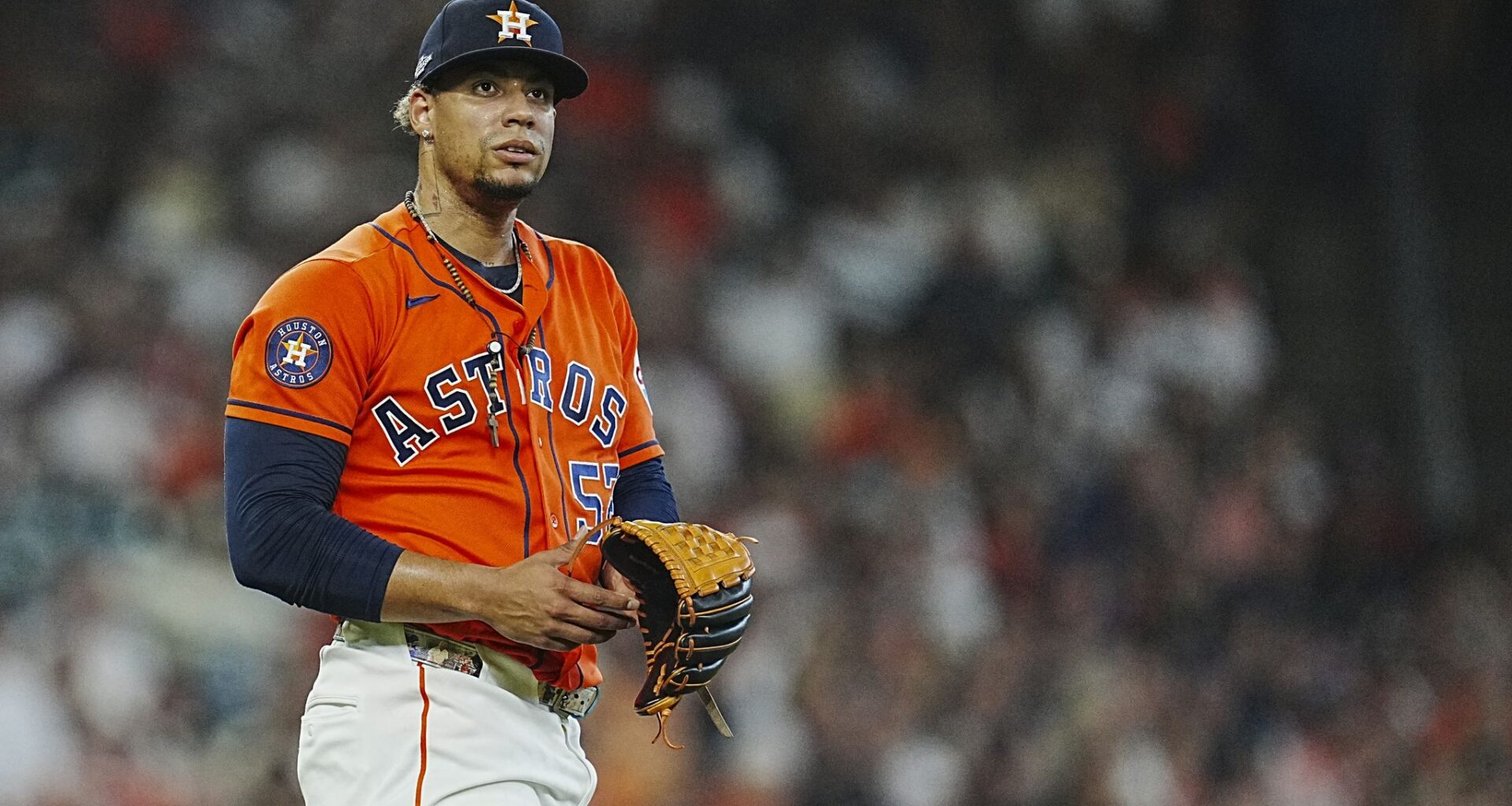 Astros' Bryan Abreu talks about White Sox's HR, his future in Houston
