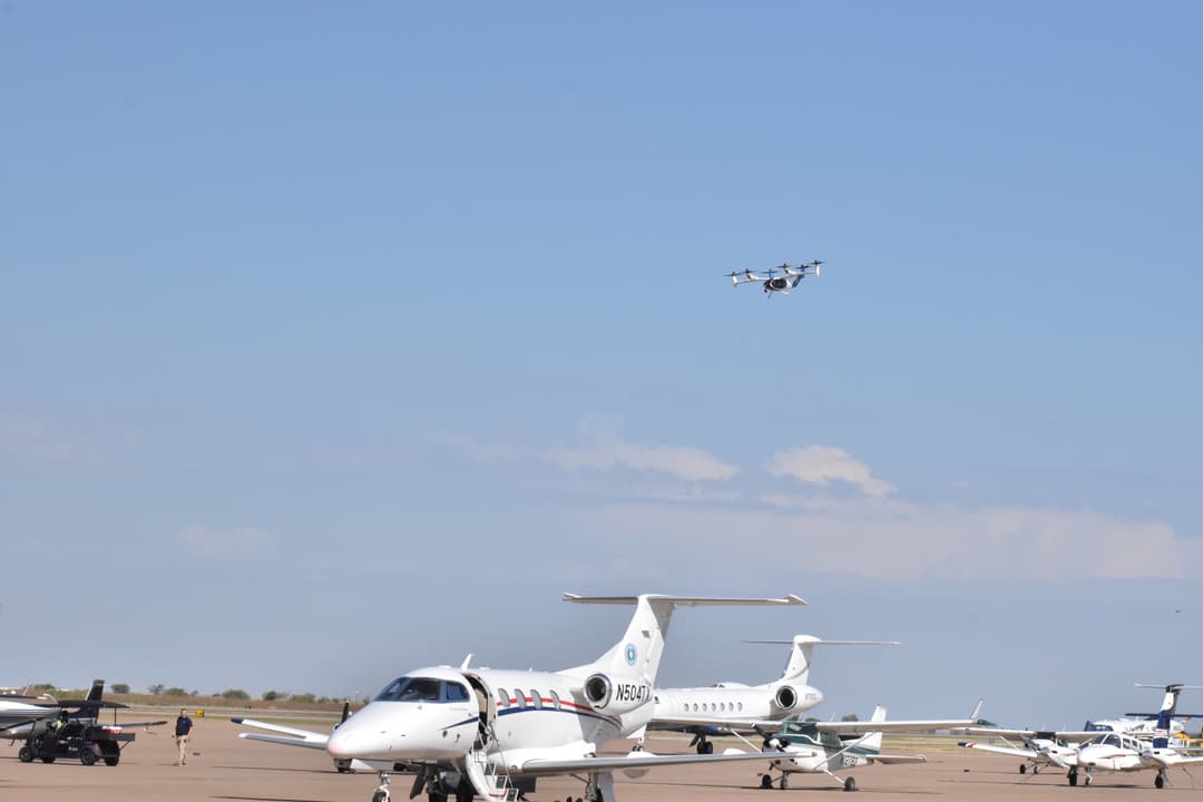 eVTOL test flight