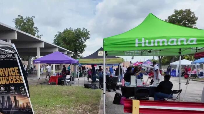 ‘All of this is awesome’: Veterans embrace Houston Stand Down as event connects vets to services