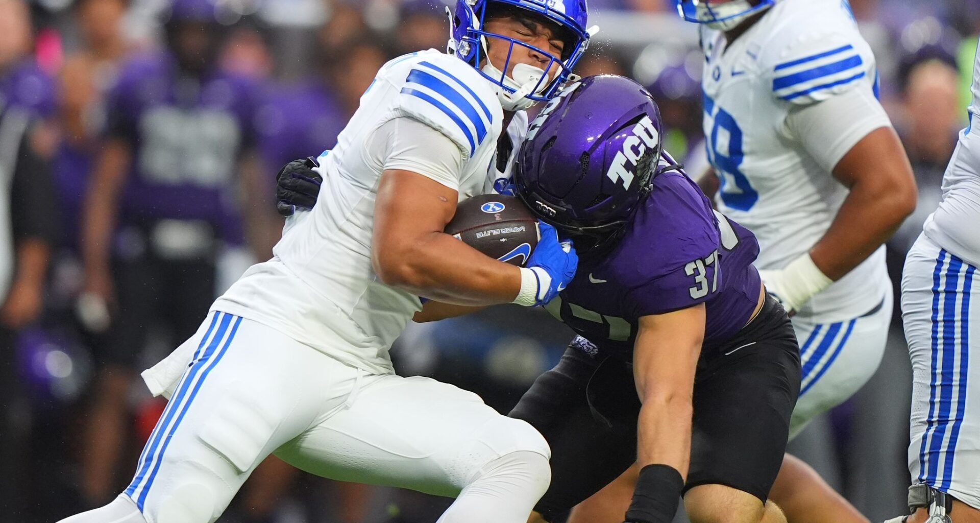 BYU running back LJ Martin sidelined for No. 10 Cougars after injury in 1st half of win at TCU