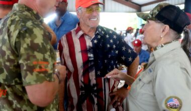Mike Reynolds, a descendent of the Kleberg family of King Ranch, smiles as he talks during The Great American Shoot, a fundraising event benefitting The Special Forces Trust, which supports America's Green Berets at the Dallas Gun Club in Lewisville, Texas, Saturday, October 3, 2026.