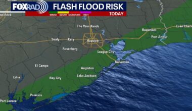 Houston weather: Heavy Sunday downpours bring flood threat before cooler, drier air arrives midweek