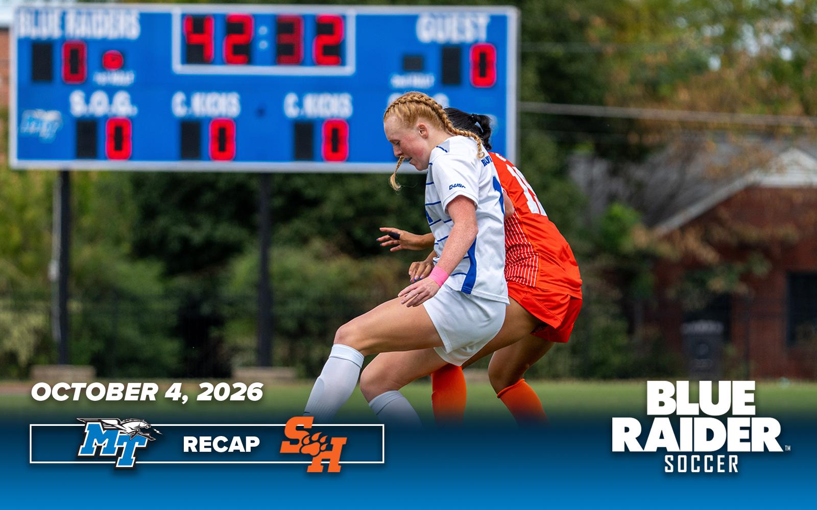 Late Carroll goal earns Women’s Soccer draw against Sam Houston, 2-2