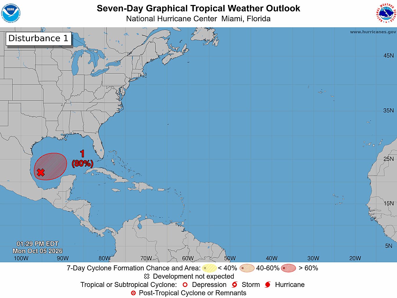 Gulf system at 80% chance of tropical formation. Is Houston in danger?
