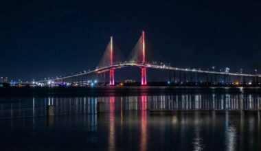 Corpus Christi’s Harbor Bridge path now has lights
