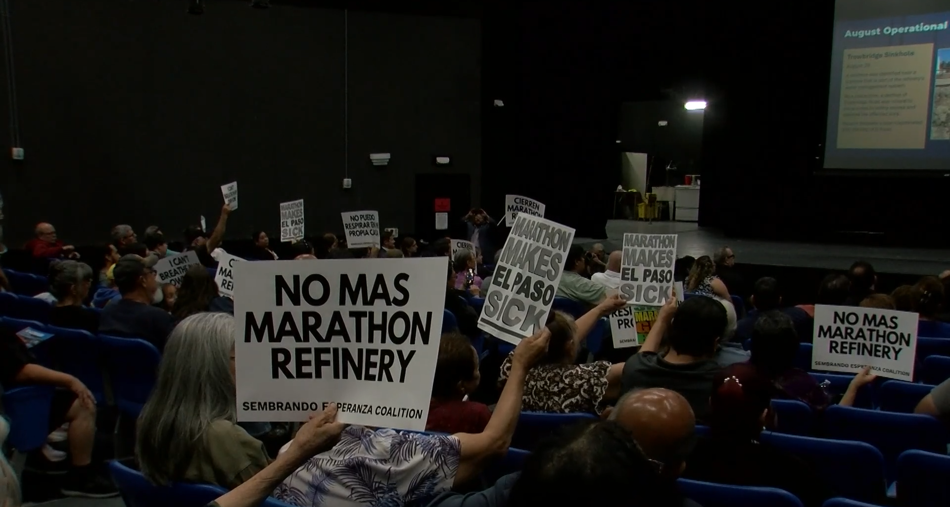 'It's a waste of our time:' Frustrations at Marathon Refinery public meeting