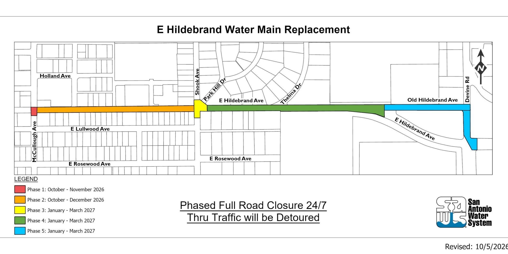 SAWS project will close a busy road near downtown for six months