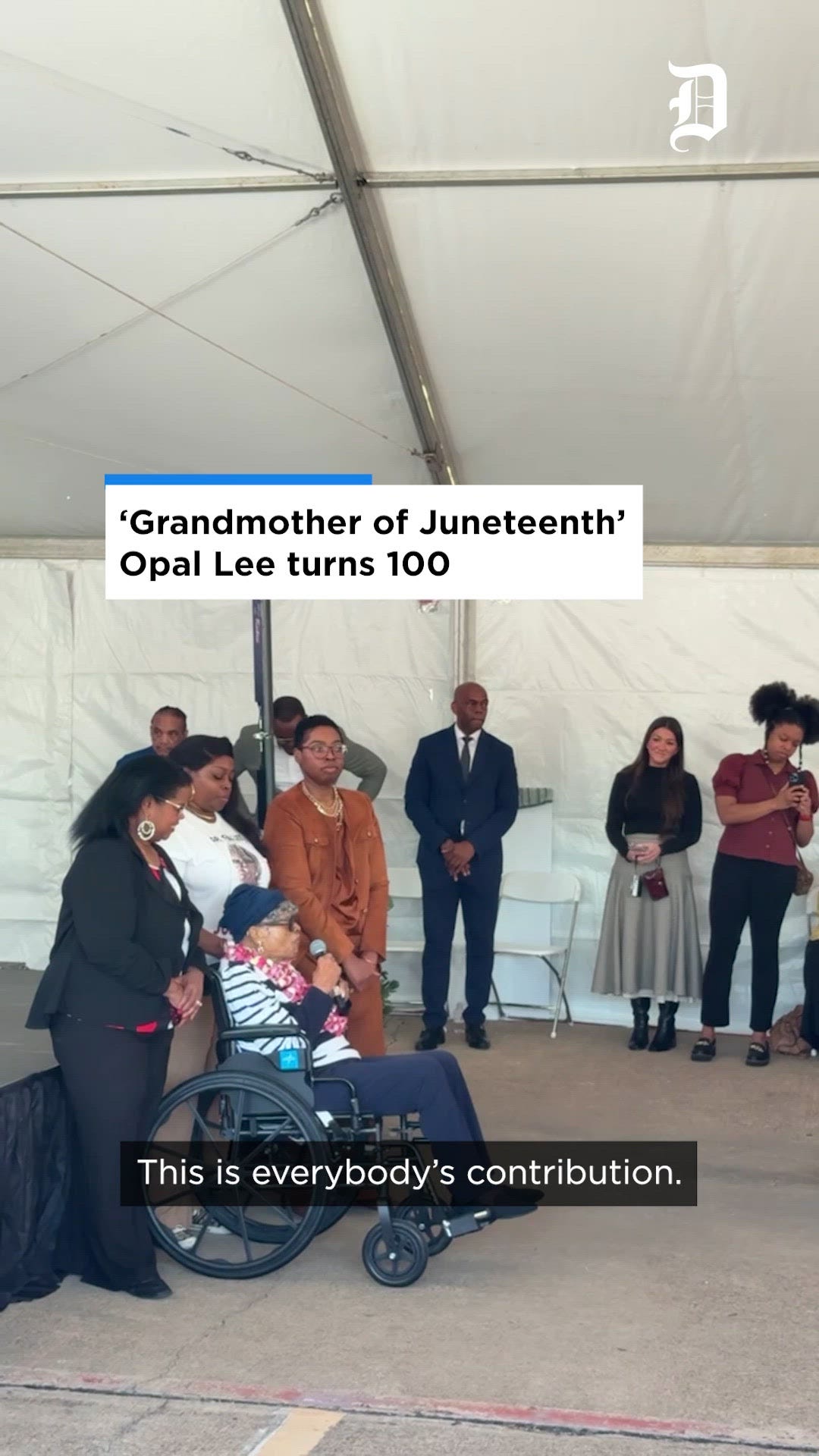 'Grandmother of Juneteenth,' Opal Lee, celebrates 100th birthday in Fort Worth
