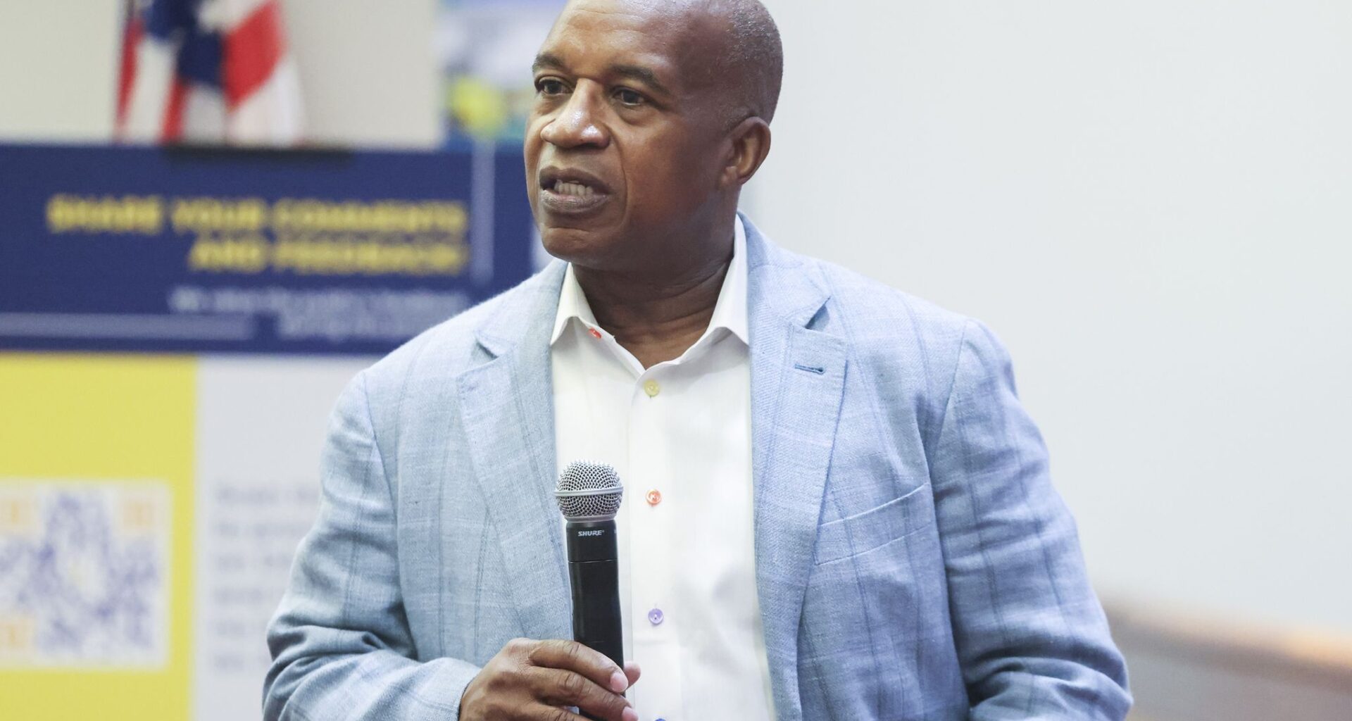 DART President and CEO candidate Nathaniel P. Ford Sr,  speaks during a meet and greet, on Saturday, July 11, 2026 at Dallas Area Rapid Transit headquarters in Dallas.
