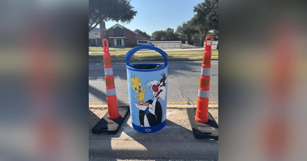 Dallas community calls on city to return colorful trash cans
