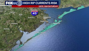Houston weather: Weekend rip current risk while Isaias moves east