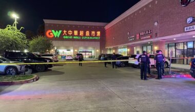Security guard, customer exchange gunfire after argument about dog inside grocery store in Houston’s Chinatown