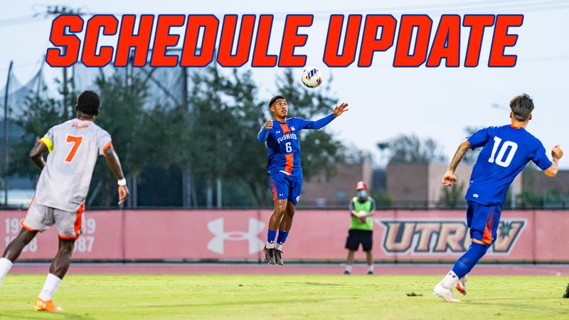 MSOC: SCHEDULE UPDATE for UTRGV suspended match and UIW road tilt