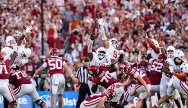 Oklahoma upsets No. 1 Texas on Tate Sandell’s game-ending 47-yard field goal