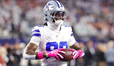 Oct 8, 2026; Arlington, Texas, USA; Dallas Cowboys wide receiver Ceedee Lamb (88) before the game against the Tampa Bay Buccaneers at AT&T Stadium.