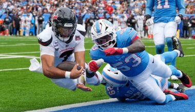Stroud runs for a TD, throws for another as Houston beats Titans for 1st win of season