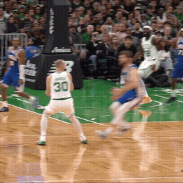 Paul George knocks down the 3-pointer in his first game for Boston.