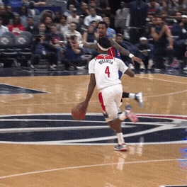 AJ Dybantsa finds Anthony Davis for the alley-oop slam.