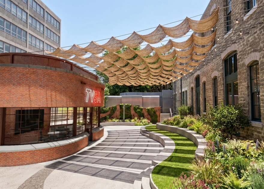 The Historic Design and Review Commission has approved the construction of a new podcast studio in the Military Plaza.