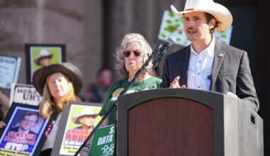Texas political candidate angry about alleged bus stunt