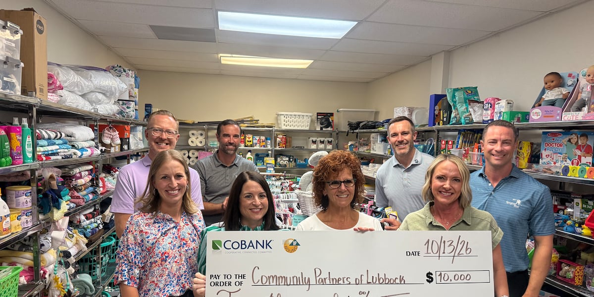 Community Partners of Lubbock Receives $10,000 from Operation Round Up and CoBank