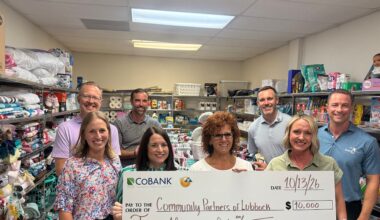 South Plains Electric, CoBank donates $10K to Lubbock’s Rainbow Room