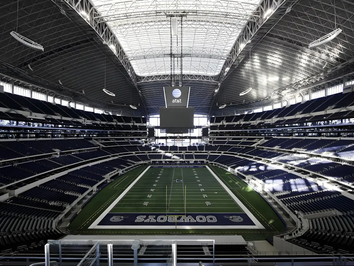Inside view of the AT&T Stadium