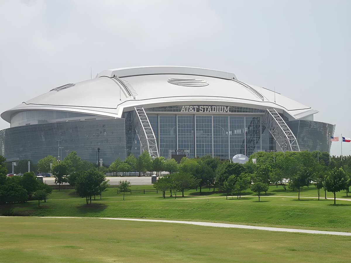 Exterior of the AT&T Stadium in 2020