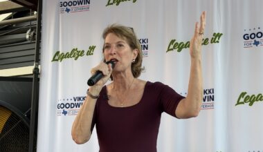 Democrat Vikki Goodwin rallies in support of recreational cannabis in San Antonio