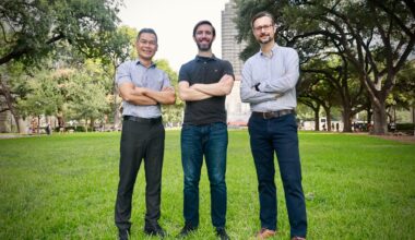 From left-right: Tan Bui-Thanh, Joshua Burby, David Hatch. Credit: Oden Institute