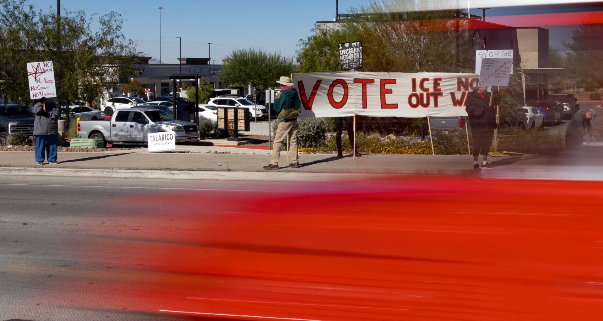 El Pasoans gather at ‘No Kings’ protest to get out the vote