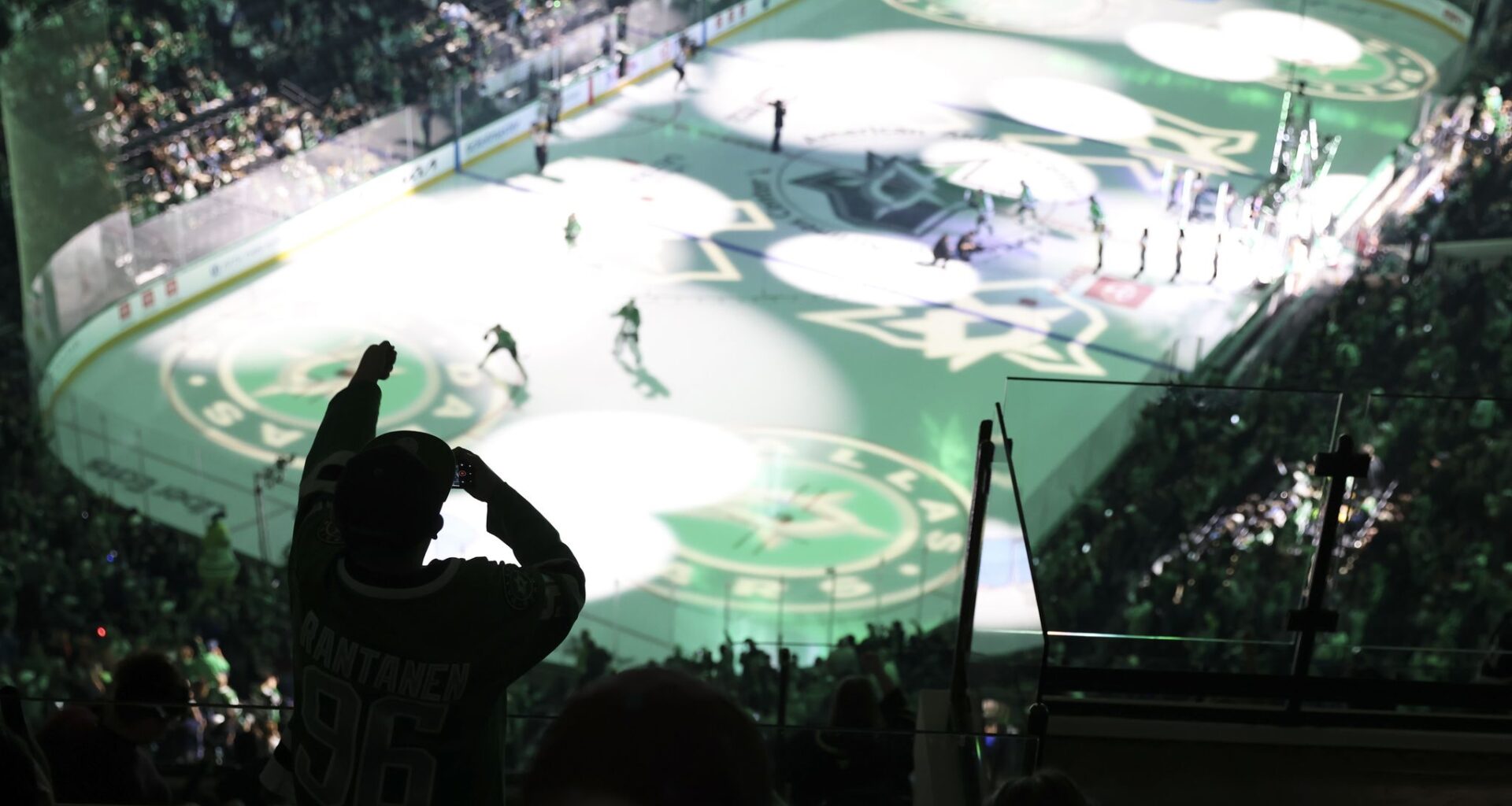 The view from section 332 as the Dallas Stars face off against the Colorado Avalanche at American Airlines Center, Tuesday, Oct. 13, 2026 in Dallas.