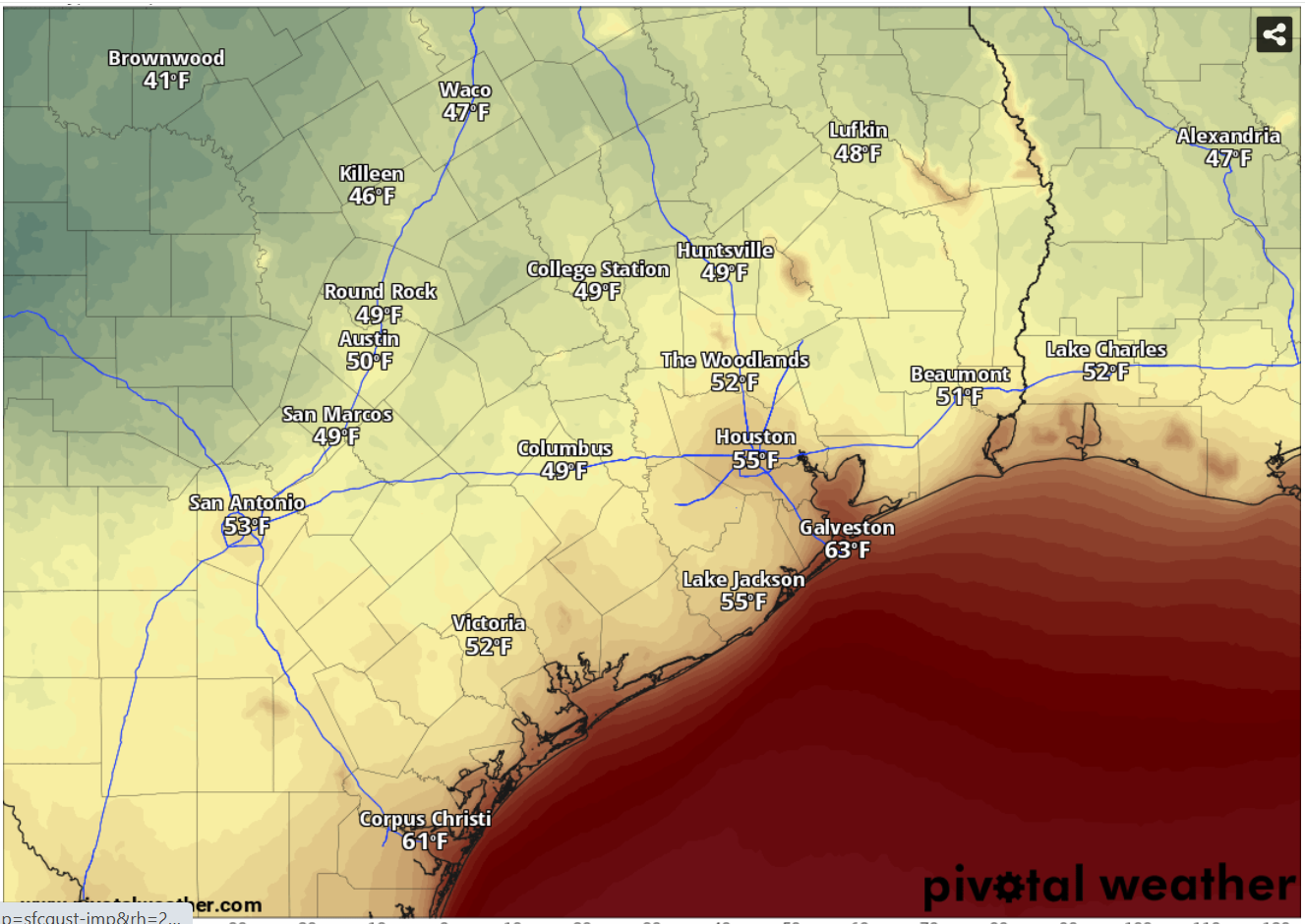 How cold will Austin get this weekend? Maybe the coldest since April