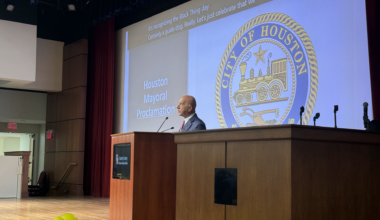 Whitmire makes appearance to celebrate White Cane Safety Day