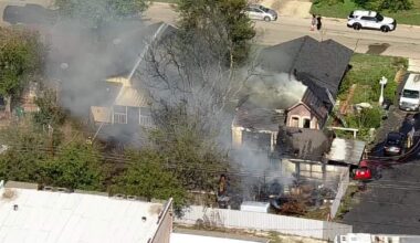 Fort Worth fire damages home and sheds
