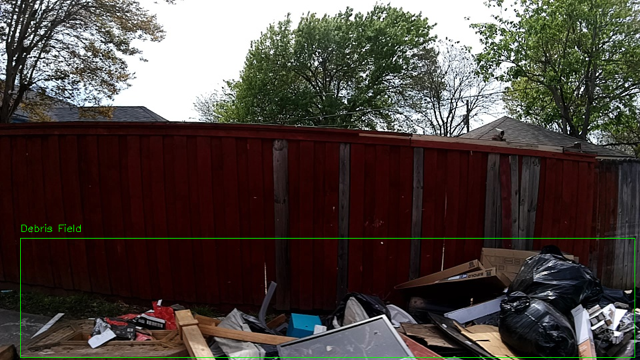 Images captured in 2024 during the pilot program, cameras were installed by City Detect, an Alabama-based company, on code compliance vehicles, which were driven around the city for a couple of days.