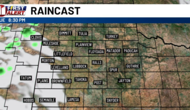 Chance of showers continues through Tuesday afternoon