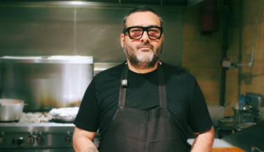 chef regino Rojas standing in his kitchen