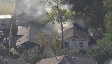 Firefighters battle house fire in north Houston