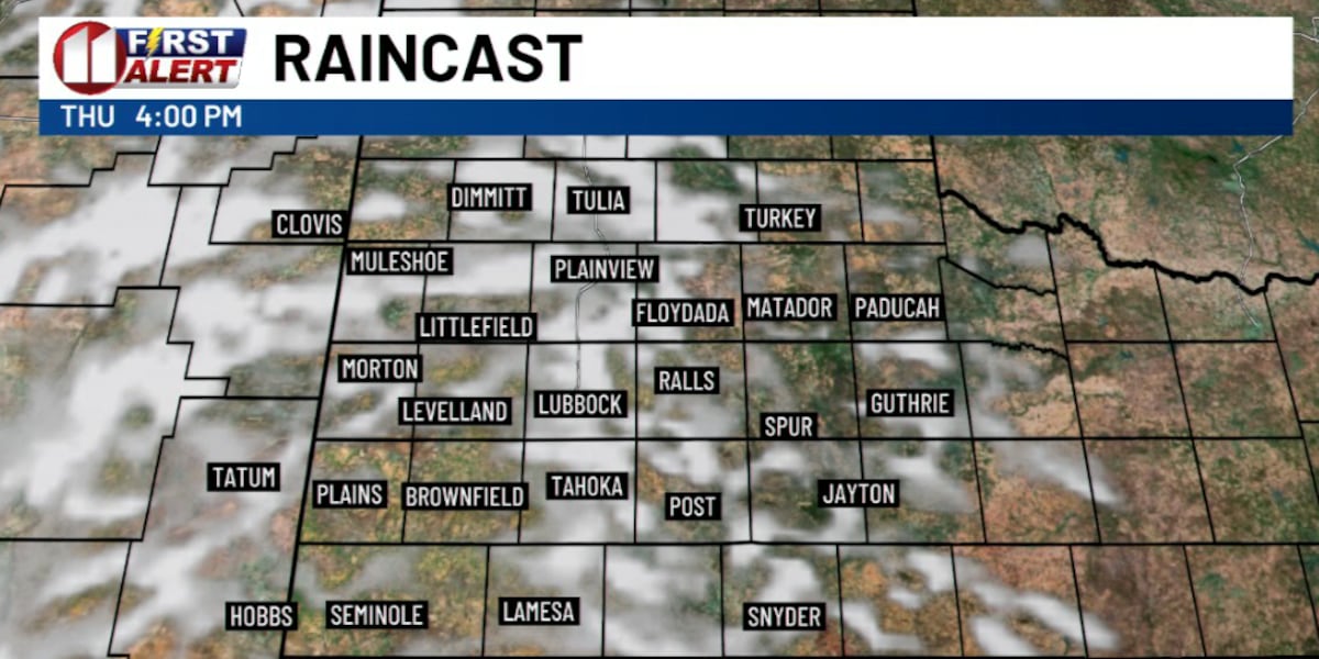 Warm temperatures Thursday before storm system brings change