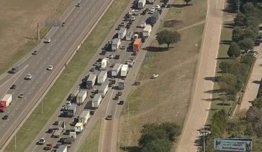 One dead after hourslong standoff on I-45, I-20 interchange in Dallas